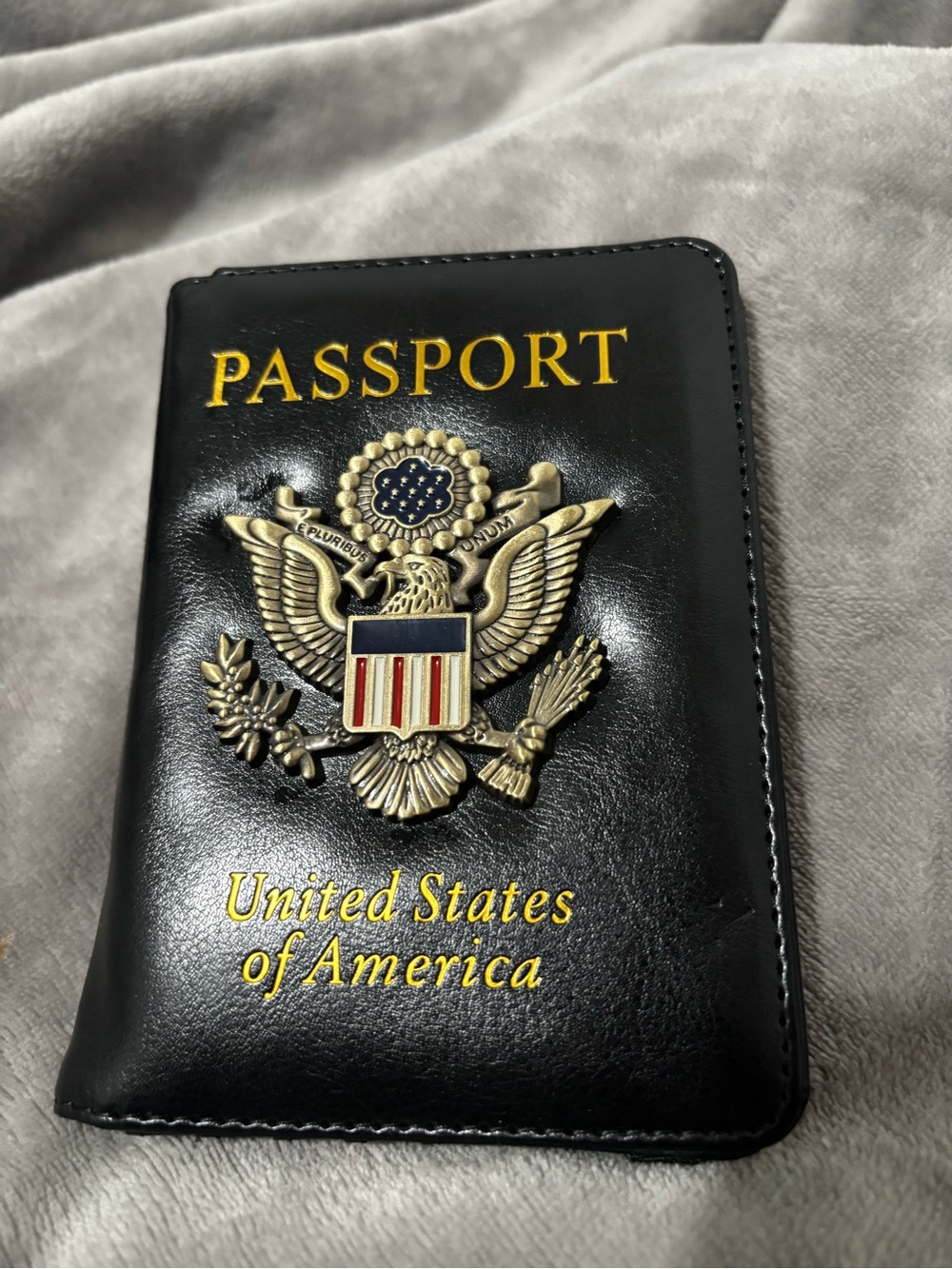 Black Passport Holder Wallet